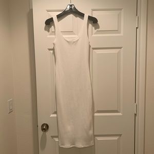 Fashion Nova Dresses - Fashion Nova White Ribbed Midi Dress Fashion Nova Dresses - Fashion Nova White Ribbed Midi Dress